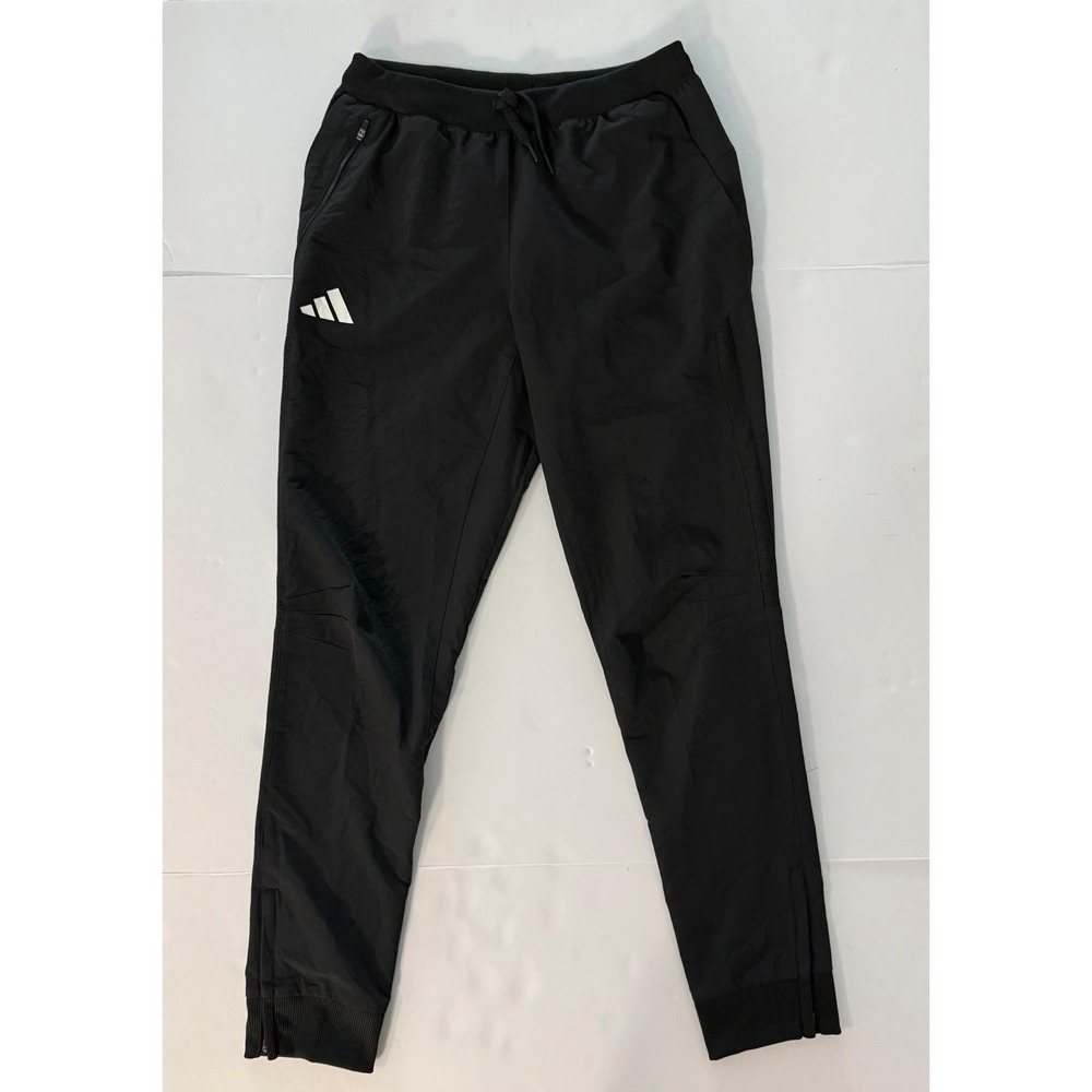 Adidas Womens Black Tapered Joggers Athletic Training Pants Size Small